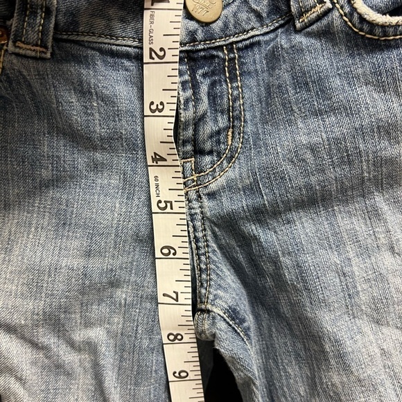 American Eagle Jeans Womens 4 Short Boyfriend 77 Low Rise Light Wash Fade - Picture 5 of 12